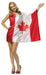 Women's Canada Flag Dress Costume, Adult One Size