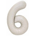 Decochamp 34-Inch Latte Number 6 Balloon