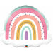32" Boho Rainbow Shaped Foil Balloon