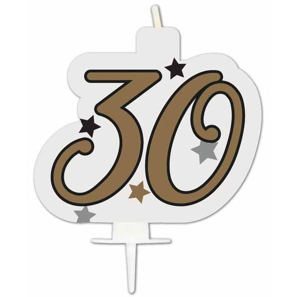 30th Birthday Milestone Candle