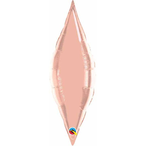 Rose Gold Taper Mini Shape Foil Balloon, 13 Inch