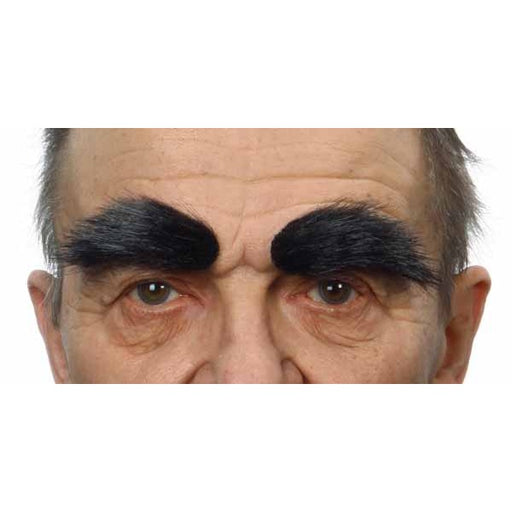 Black Costume Eyebrows, 6 cm x 3 cm
