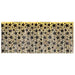 GOLD METALLIC STAR TABLE SKIRT 30"X14'