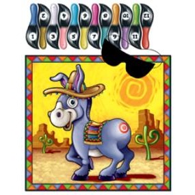 TAIL ON DONKEY GAME 17.25"X18.5" 1/PKG
