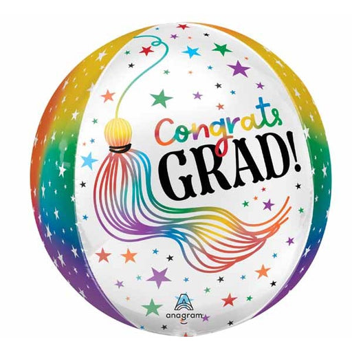 Grad Playful Wiggles 16-Inch Orbz Foil Graduation Balloon