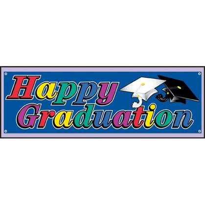 Graduation Jumbo Banner, 5 ft x 21 in