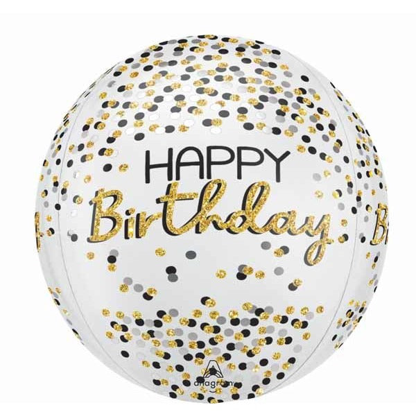 BLK SILVER GOLD HBD 16" ORBZ G20 XL PKG