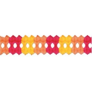 12 ft Arcade Garland in Gold, Orange and Red