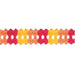 12 ft Arcade Garland in Gold, Orange and Red
