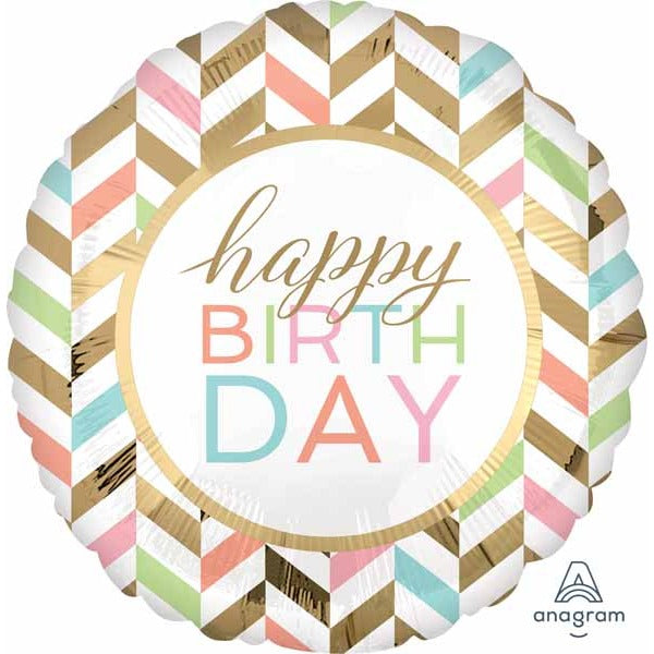 Pastel Celebration Happy Birthday Jumbo Foil Balloon
