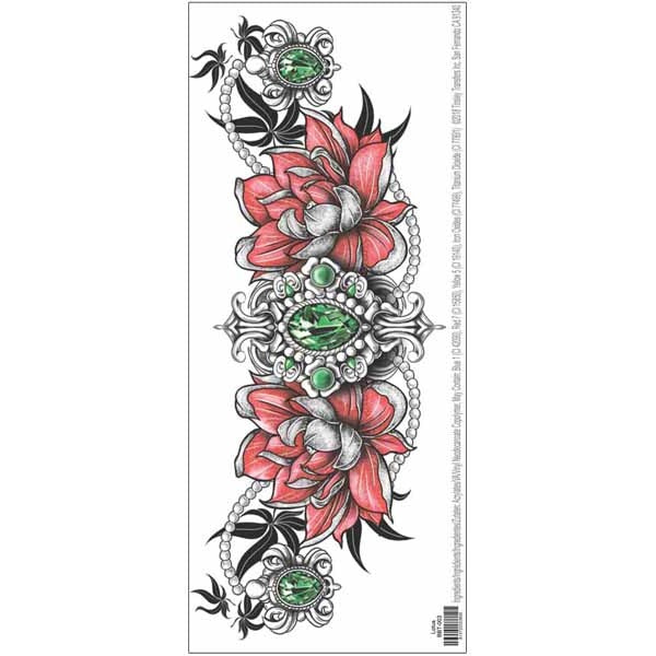 Tinsley Transfers Beauty Bone FX Lotus Temporary Tattoo