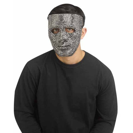 Silver Blank Mask with Bling