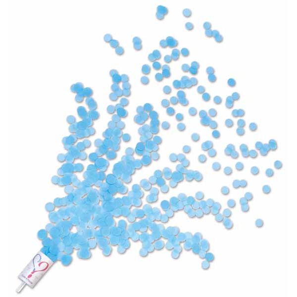 Blue Gender Reveal Confetti Poppers, 8 Pack