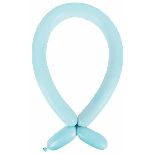 Pastel Blue 260 Latex Modelling Balloons, 100 Pack