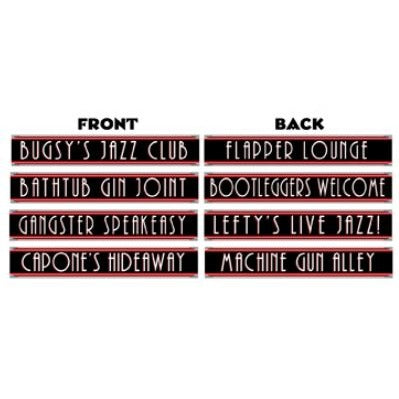 Gangster Street Sign Cutouts, 4 Pack