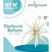 DecoChamp 22-Inch Latte Starburst Foil Balloon
