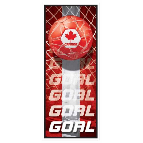 Canada Soccer Door Cover, 6 ft x 30 in