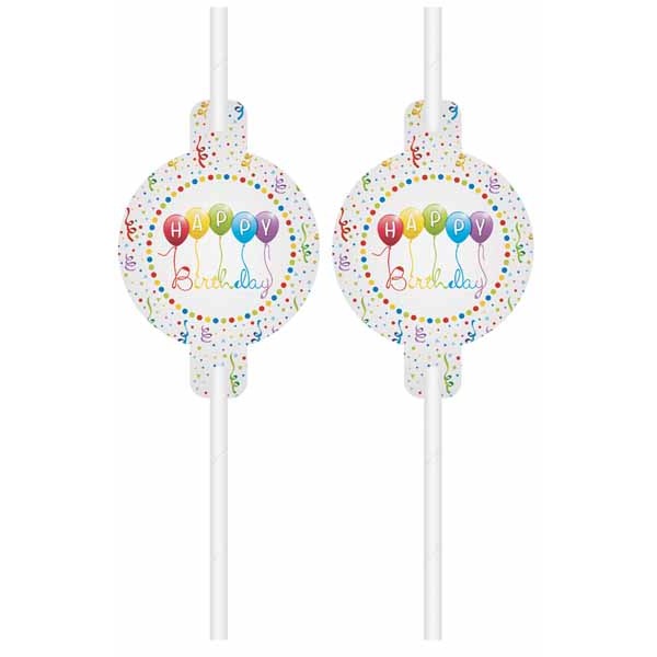 Birthday Paper Medallions, 4 Pack