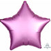 19-Inch Flamingo Pink Satin Luxe Star Foil Balloon