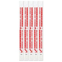 Drinking Age Wristbands, 100 Count