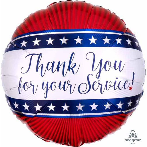 Thank You for Your Service 18" Foil Balloon