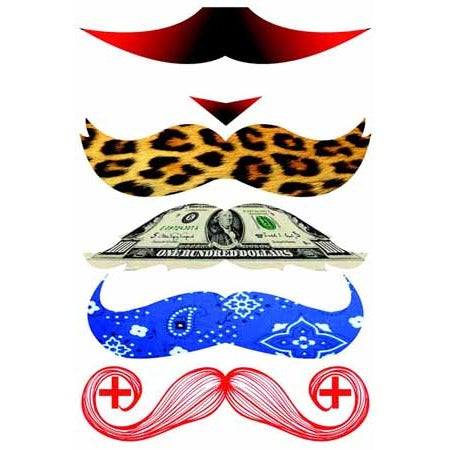 Stachetats Regular Ritz Stache Temporary Mustache Tattoo