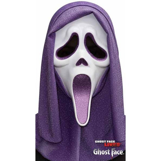 Purple Ghost Face Glitter Mask
