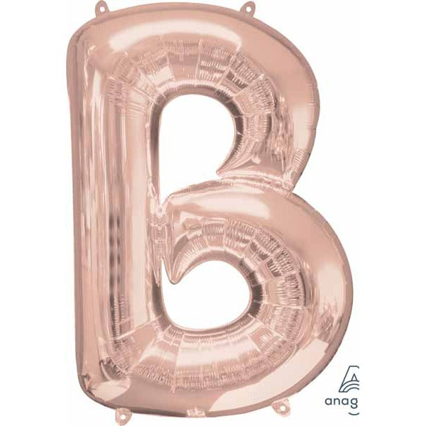 34" Rose Gold Letter B Balloon