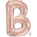 34" Rose Gold Letter B Balloon