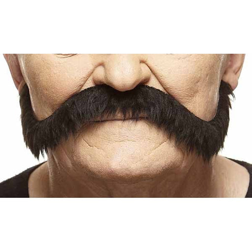Oversized Black Self-Adhesive Costume Moustache, 29 cm