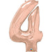 34" Rose Gold Number 4 Balloon