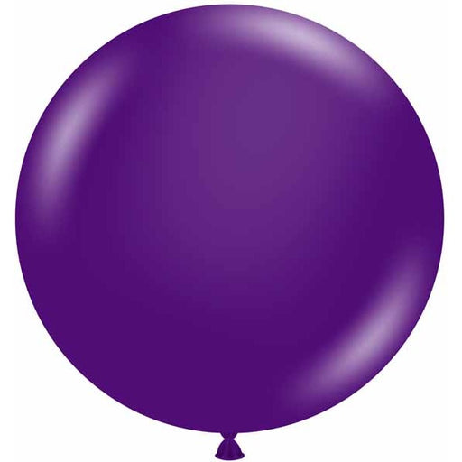 TUFTEX 24-Inch Crystal Purple Latex Balloons, 25 Count