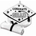 True to School White 25" Graduation Foil Balloon