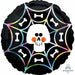 Iridescent Skull Web 18-Inch Round Foil Balloon