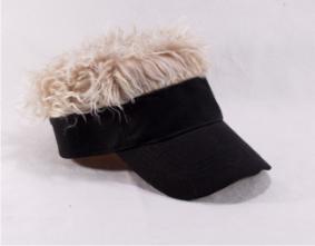 Black Visor with Blonde Hair