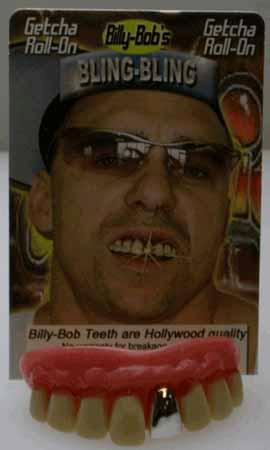 Billy Bob Bling Bling Gold Costume Teeth