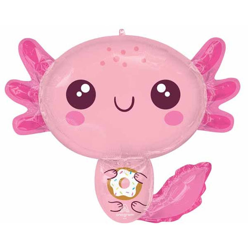 Axolotl Birthday 28" Shaped Foil Balloon