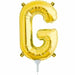 Gold Letter G Balloon, 16 Inch