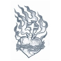 Tinsley Transfers Prison Heart Temporary Tattoo