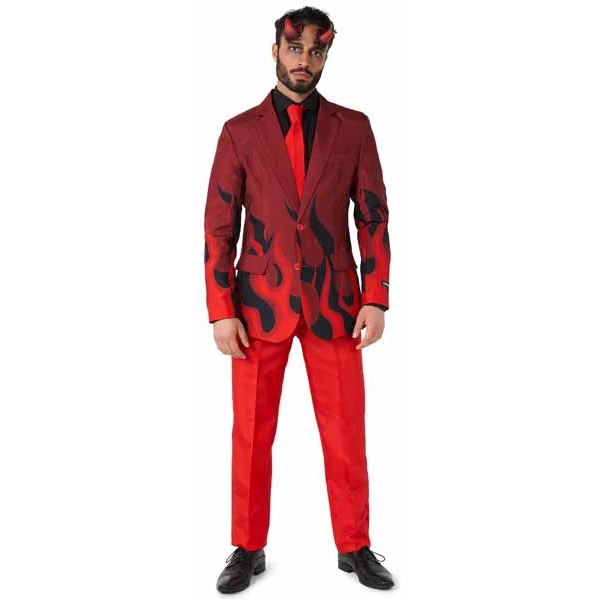 Suitmeister Men's Devil Red Costume Suit, Medium