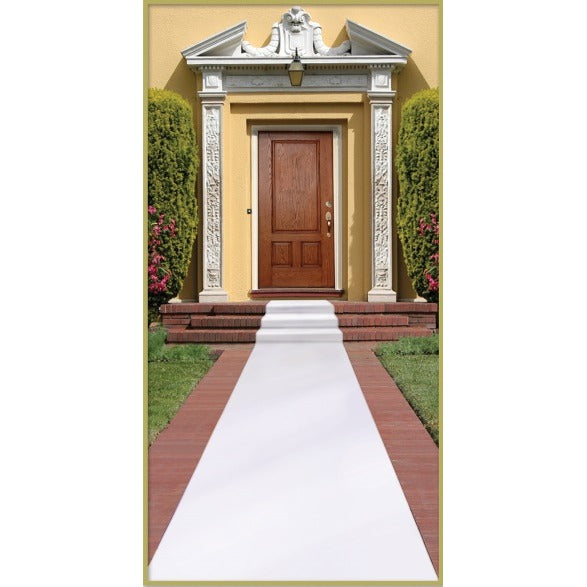 White Carpet Runner, 24 Inches x 15 Feet
