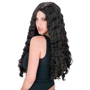 Long & Luscious Black Wig, 24 Inch