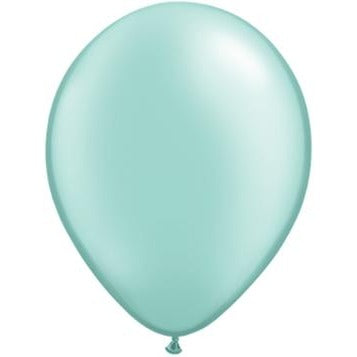 Qualatex 11" Pearl Mint Green Latex Balloons, 100 Count