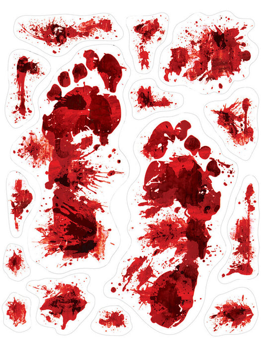 Bloody Footprint Wall Clings