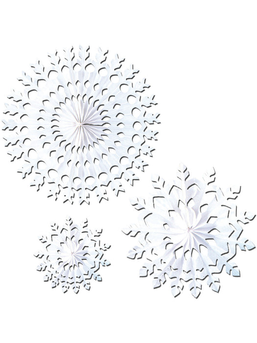 28" White Art-Tissue Snowflake Bulk - Perfect For Winter Decorations!
