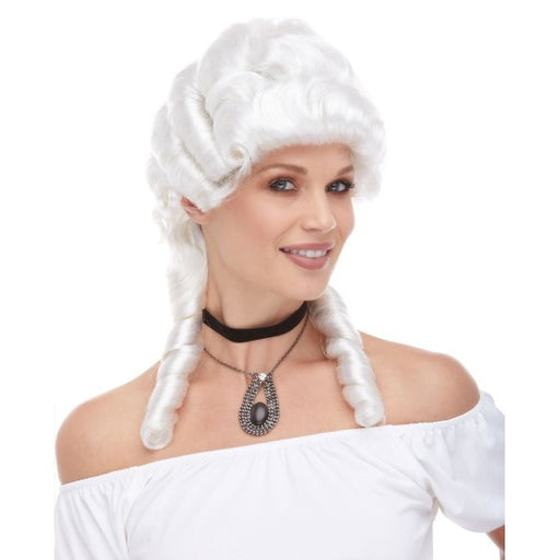 Women's White Renaissance Costume Wig