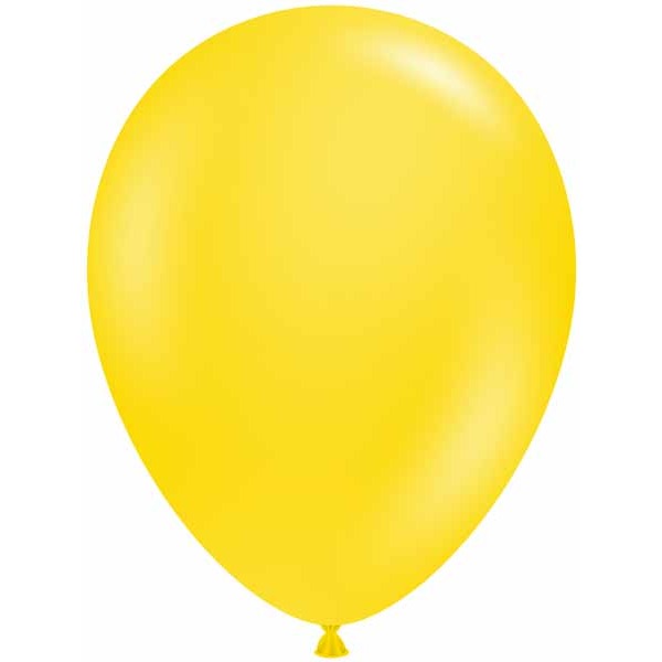 TUFTEX 11-Inch Standard Yellow Latex Balloons, 100 Pack