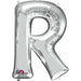 16 Inch Silver Letter R Balloon
