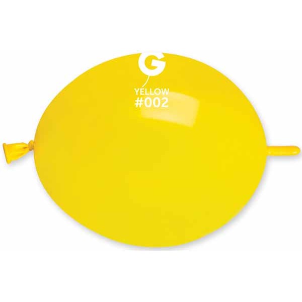 Gemar Glink 13-Inch Yellow #002 Latex Balloons, 50 Count