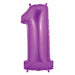 Megaloon Purple Number 1 Balloon, 40 Inch